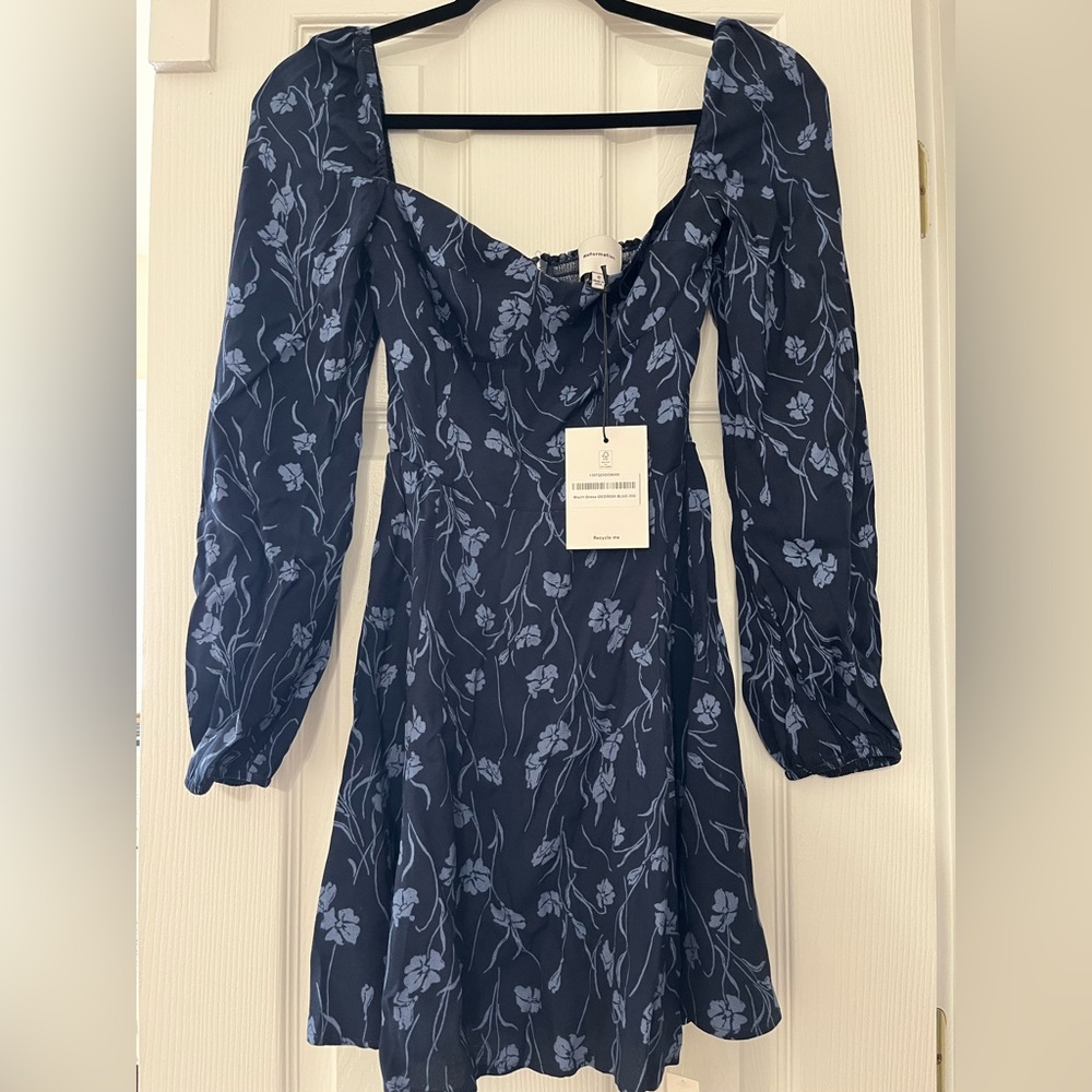 Reformation Mochi Dress Blue - Size 0/Georgian Blue